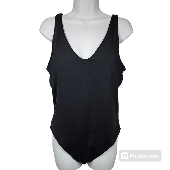 Athleta Seychelles Black One Piece Swimsuit Women's Size Large - Picture 3 of 14